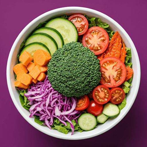 Vibrant healthy salad bowl